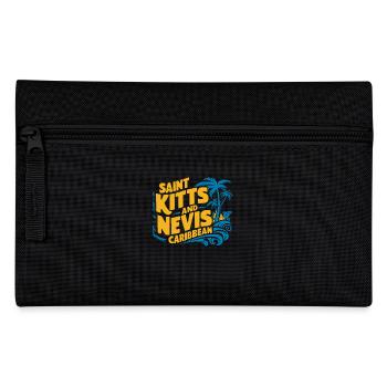 Saint Kitts And Nevis Caribbean Souvenir - Pencil Case - black - Front
