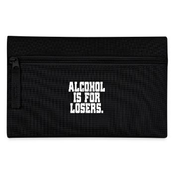 Alcohol Is For Losers Alkoholfrei Sober Ohne Alk - Federtasche - Schwarz - Vorne