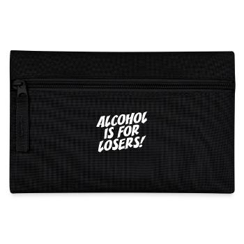 Alcohol Is For Losers Alkoholfrei Sober Ohne Alk - Federtasche - Schwarz - Vorne