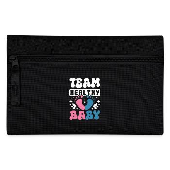 Équipe bébé en bonne santé - Trousse - noir - Devant