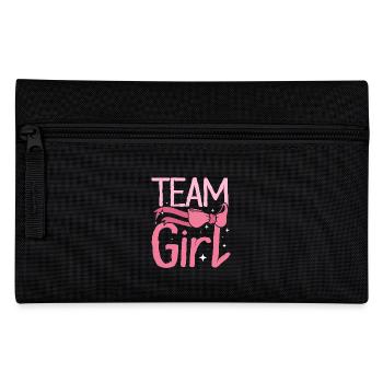 Gender Reveal Team girl - Federtasche - Schwarz - Vorne