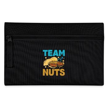Gender Reveal Team boy nuts - Federtasche - Schwarz - Vorne