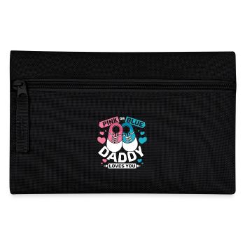Pink or blue daddy loves you - Federtasche - Schwarz - Vorne