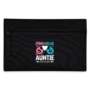 Pink or blue auntie loves you - Federtasche - Schwarz - Vorne