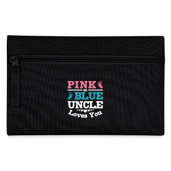 Pink or blue uncle loves you - Federtasche - Schwarz - Vorne