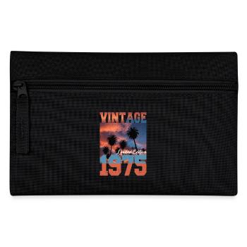 1975 Vintage Limited Edition Palmen Geboren 1975 - Federtasche - Schwarz - Vorne