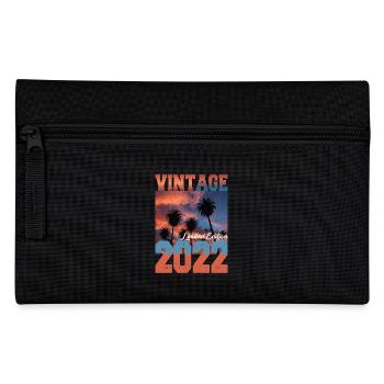 2022 Vintage Limited Edition Palmen Geboren 2022 - Federtasche - Schwarz - Vorne