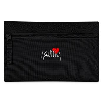 Singapore Skyline Heartbeat Asia Love Gift - Pencil Case - black - Front
