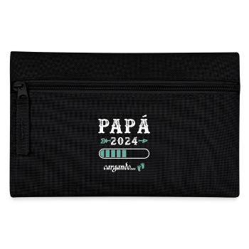 Dad 2024 Loading Gift Future Father - Pencil Case - black - Front