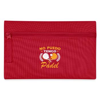 Je ne peux pas J’ai Padel Tennis Joueurs de padel - Trousse - rouge - Devant