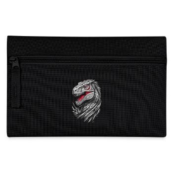 Dinosaure T-rex géométrique - Trousse - noir - Devant