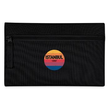 Retro Sunset Souvenir Istanbul Turkey - Pencil Case - black - Front