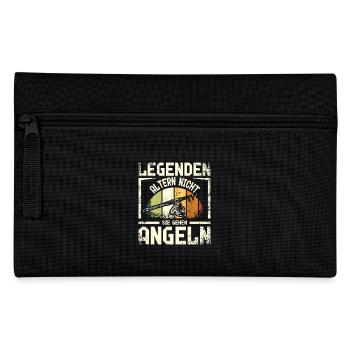 Legenden Altern nicht sie gehen Angeln - Federtasche - Schwarz - Vorne