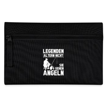 Legenden Altern nicht sie gehen Angeln - Federtasche - Schwarz - Vorne