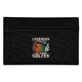 Vintage Legenden altern nicht sie gehen golf - Federtasche - Schwarz - Vorne