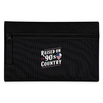 Aufgewachsen Mit 90er Country Musik - Federtasche - Schwarz - Vorne