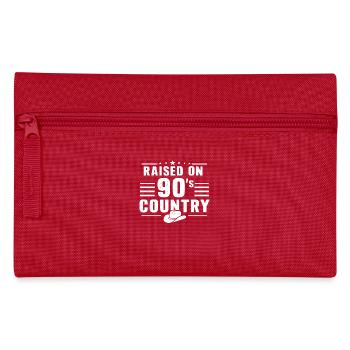 Raised On 90's Country Music - Pencil Case - red - Front
