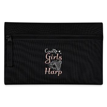 Cool girls play Harp - Federtasche - Schwarz - Vorne