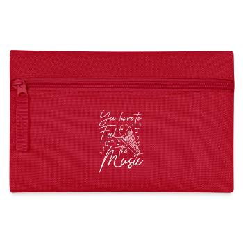 You have to feel the music play harp - Federtasche - Rot - Vorne