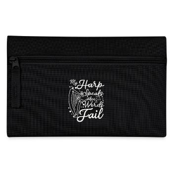 My harp speaks when words fail - Pencil Case - black - Front