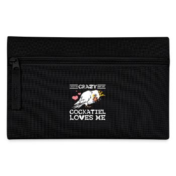 Je suis peut-être folle mais ma calopsitte m’aime - Trousse - noir - Devant