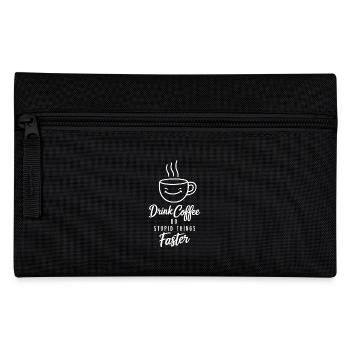 Boire du café Faire des choses stupides plus rapidement Barista - Trousse - noir - Devant