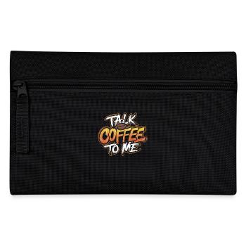 Talk Coffee To Me Barista Kunst - Federtasche - Schwarz - Vorne