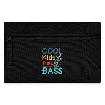 Children Cool kids play bass - Pencil Case - black - Front