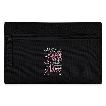 Mothers day my favorite bass player calls me mom - Pencil Case - black - Front