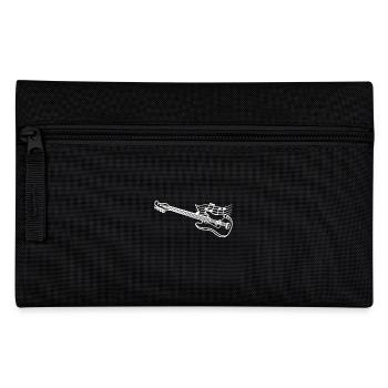 Drawn line art bass guitar - Federtasche - Schwarz - Vorne