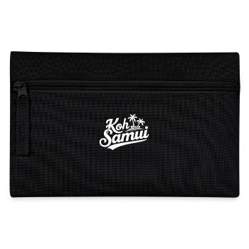 Koh Samui Souvenir Palm Trees Beach Design - Pencil Case - black - Front