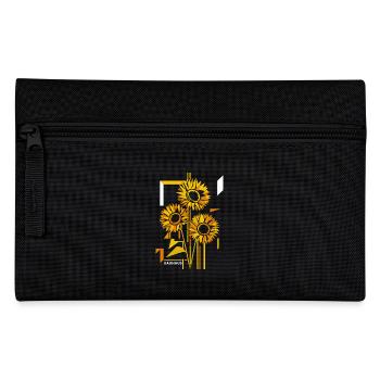 Sunflower Field Bauhaus Art - Pencil Case - black - Front