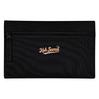 Koh Samui Souvenir Palm Trees and Sun - Pencil Case - black - Front