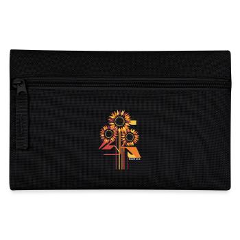 Sunflower Field Bauhaus Artwork with Style - Pencil Case - black - Front