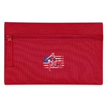 Drapeau des États-Unis fier américain 4 juillet moto tout-terrain - Trousse - rouge - Devant