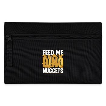 Feed me Dino nuggets - Pencil Case - black - Front