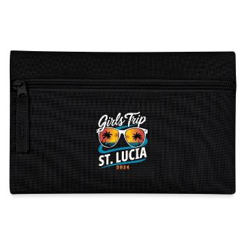 Girls Trip St. Lucia 2024 - Federtasche - Schwarz - Vorne