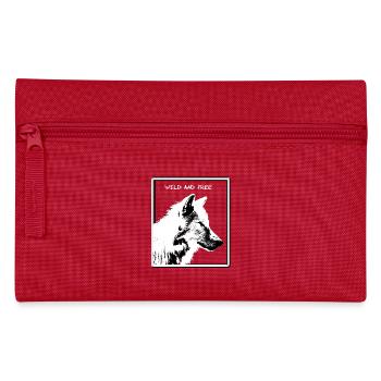 Wolf - Federtasche - Rot - Vorne