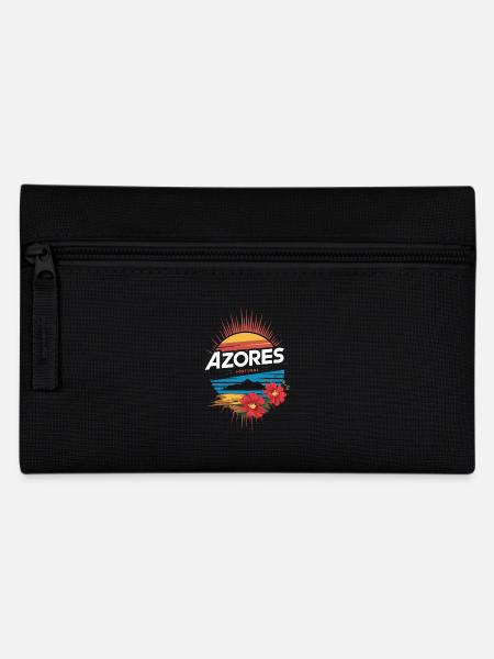 Azores Portugal Sonnenuntergang Souvenir - Federtasche - Schwarz