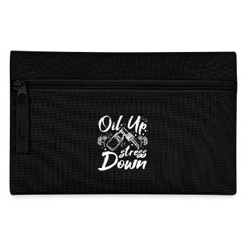 Essential oils Oil up stress down - Pencil Case - black - Front
