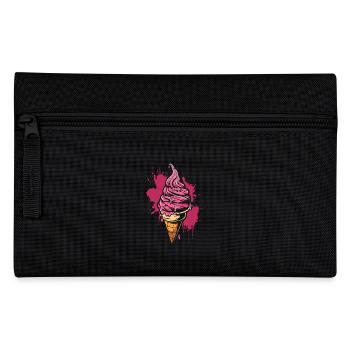 Softeis Farbkleckse - Federtasche - Schwarz - Vorne