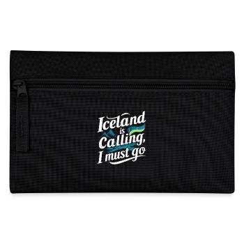 Souvenir de l’Islande L’Islande m’appelle, je dois y aller - Trousse - noir - Devant