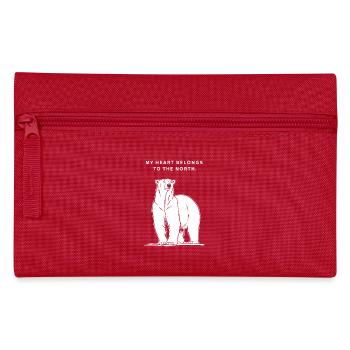 Mon cœur appartient au Nord - Polar Bear - Trousse - rouge - Devant