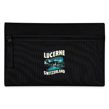 Lucerne Souvenir Switzerland Landscape - Pencil Case - black - Front