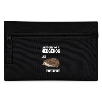 Anatomie d’un hérisson HED GEHOG hérisson avec mignon - Trousse - noir - Devant