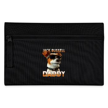 Jack Russell Daddy Dad Father's Day Dad Jack Russell - Pencil Case - black - Front