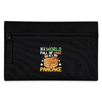 Dans un monde plein de gâteaux, soyez une crêpe - Trousse - noir - Devant
