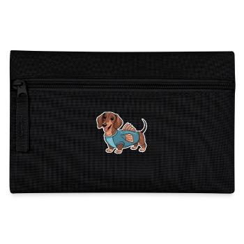Teckel en costumes avec détails de nageoire - Trousse - noir - Devant