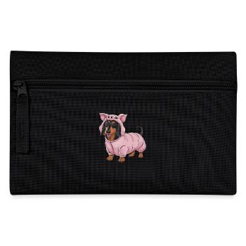 Teckel En Costumes Tenue Cochon - Trousse - noir - Devant