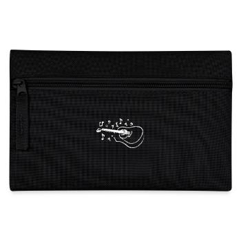 Drawn line art guitar - Pencil Case - black - Front